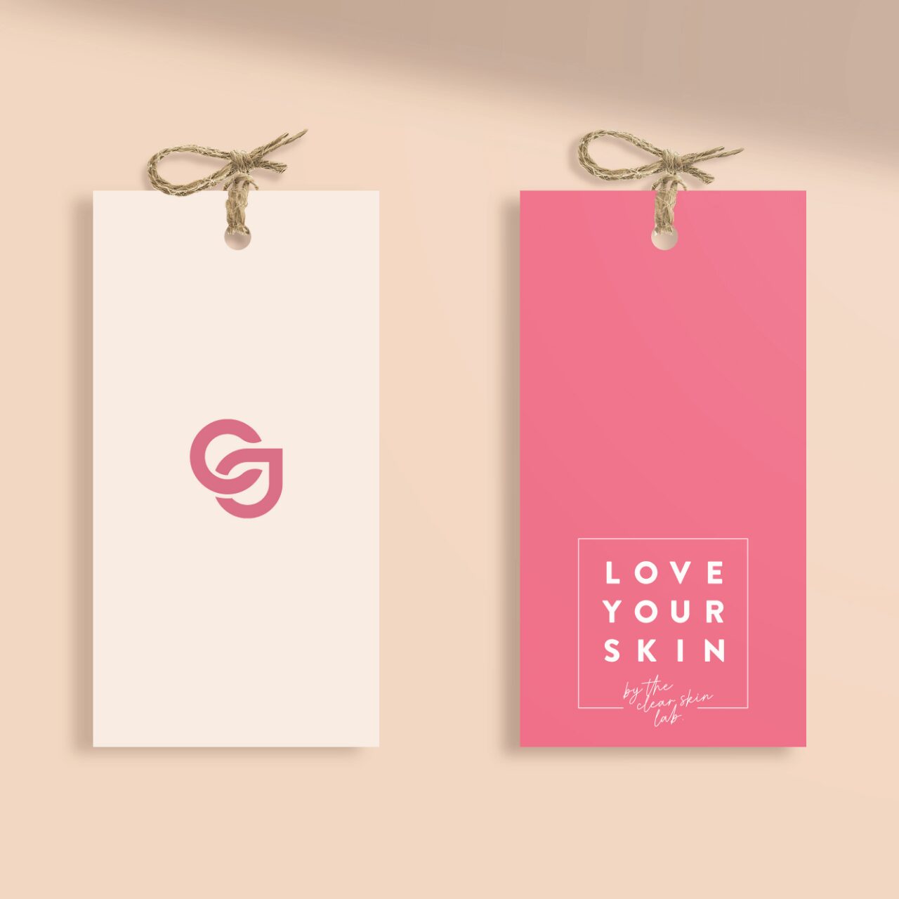 product packaging feminine skincare brand