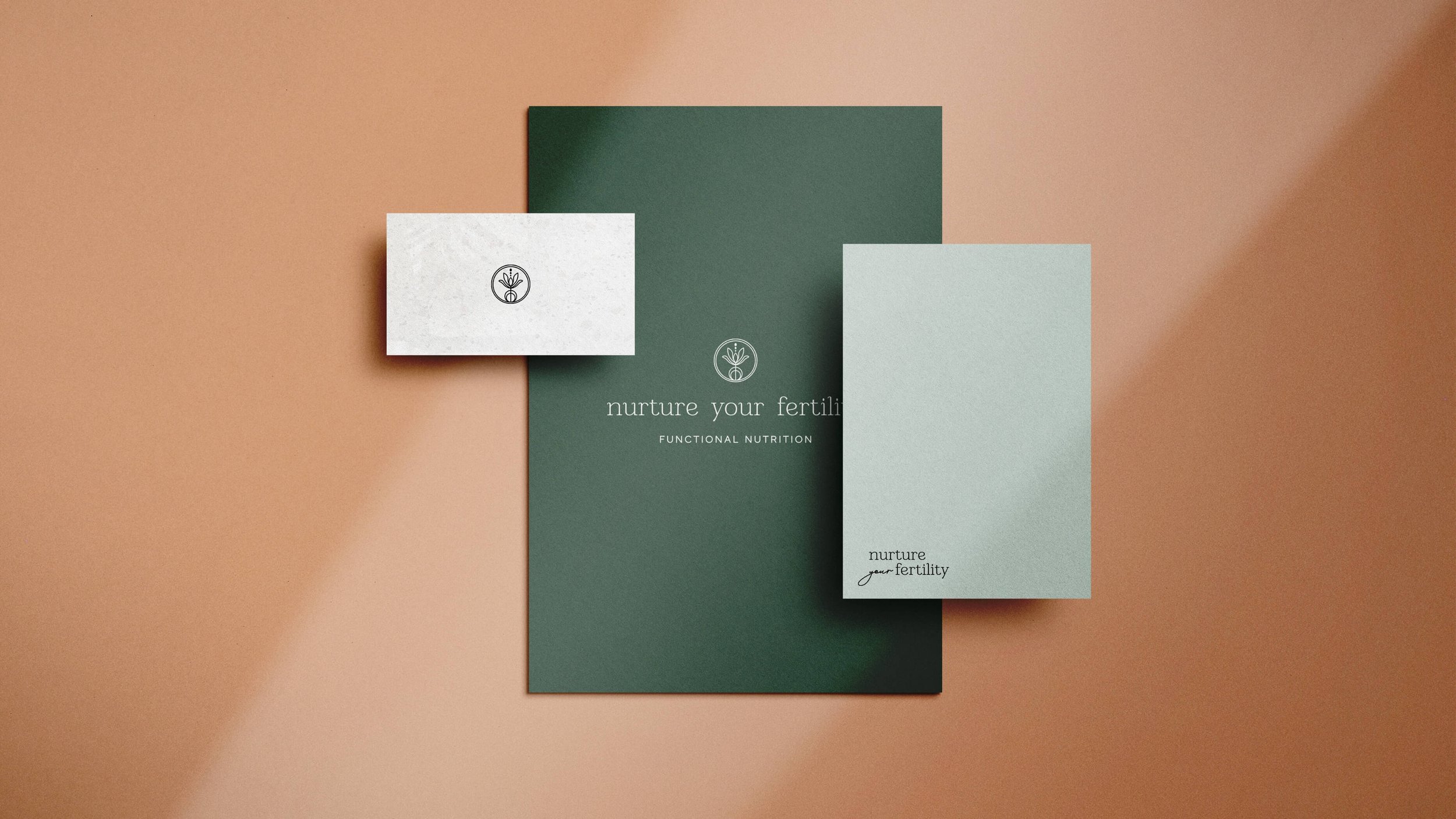 nurture your fertility nutrition branding website